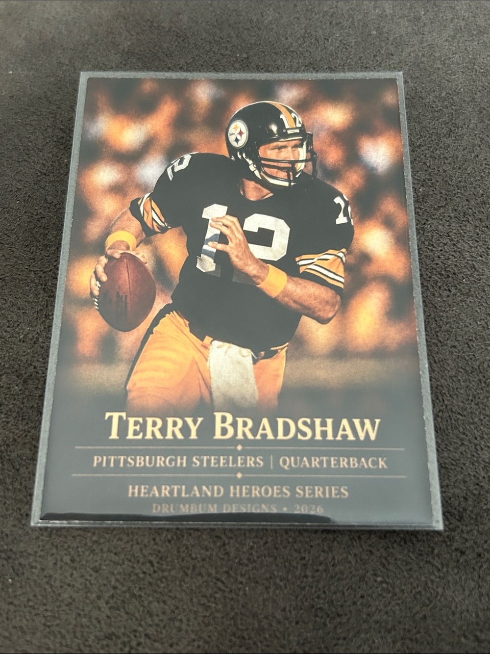 Pittsburgh Steelers Terry Bradshaw Custom Football Card